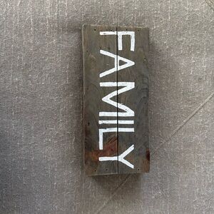 Family wood sign